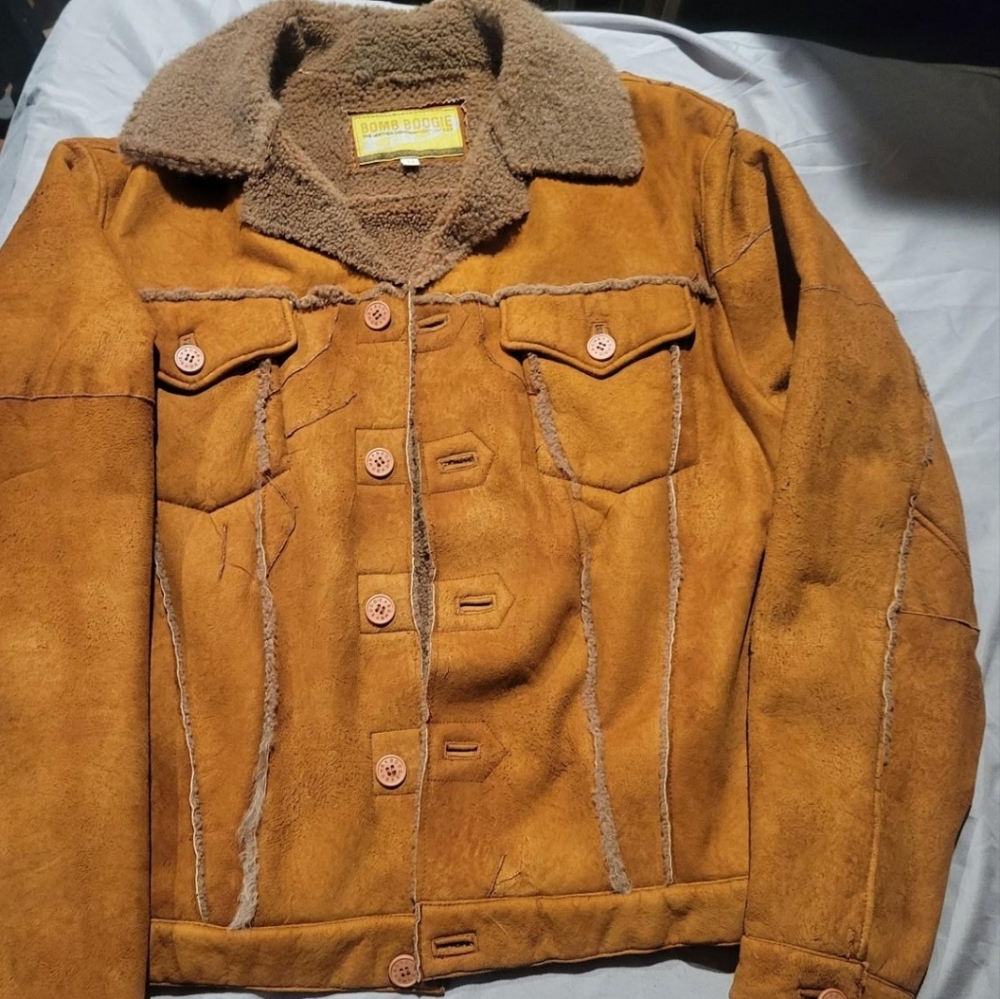 Bomb Boogie  Suede Bomber Jacket